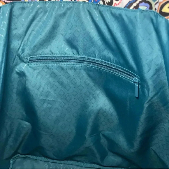 VERA BRADLEY XL OPEN WEEKENDER TOTE BAG BEACH TOTE PAISLEY PINK WHITE BLUE - Picture 8 of 16